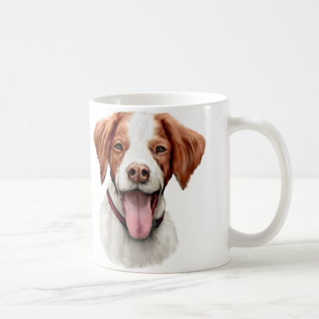 Brittany Bust Coffee Mug (Right)
