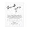 Brittany Calligraphy Wedding Reception Thank You