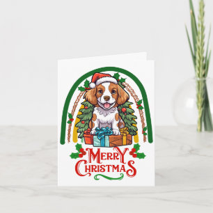 Brittany-dog Christmas Card