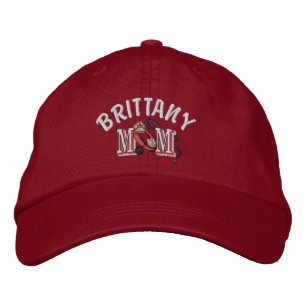 Brittany Dog MOM Embroidered Hat