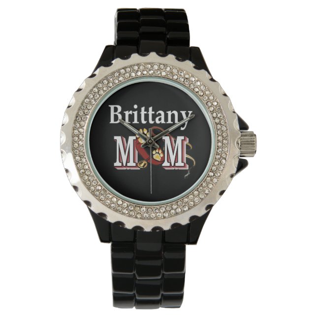 Brittany Dog MOM Watch (Front)