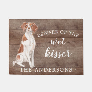 Brittany Dog Personalised Door Mat