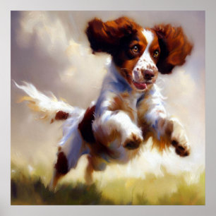 Brittany Dog Poster