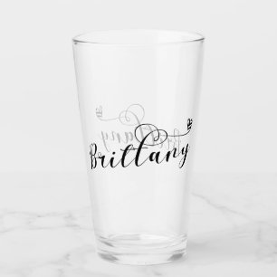 Brittany Flag in Heart, Breton Glass