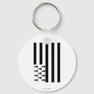 Brittany Flag Key Ring