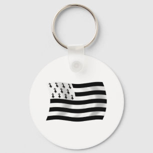 Brittany Flag Keychain