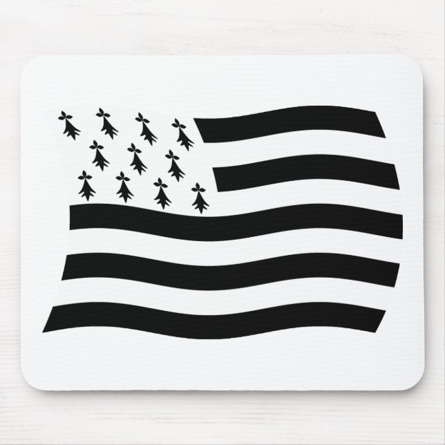 Brittany Flag Mousepad (Front)