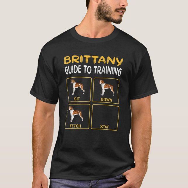 Brittany Guide To Training Dog Obedience T-Shirt (Front)
