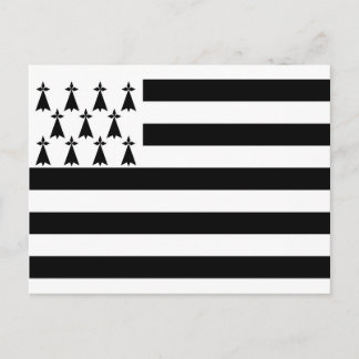 Brittany (Gwenn-ha-du) flag Postcard
