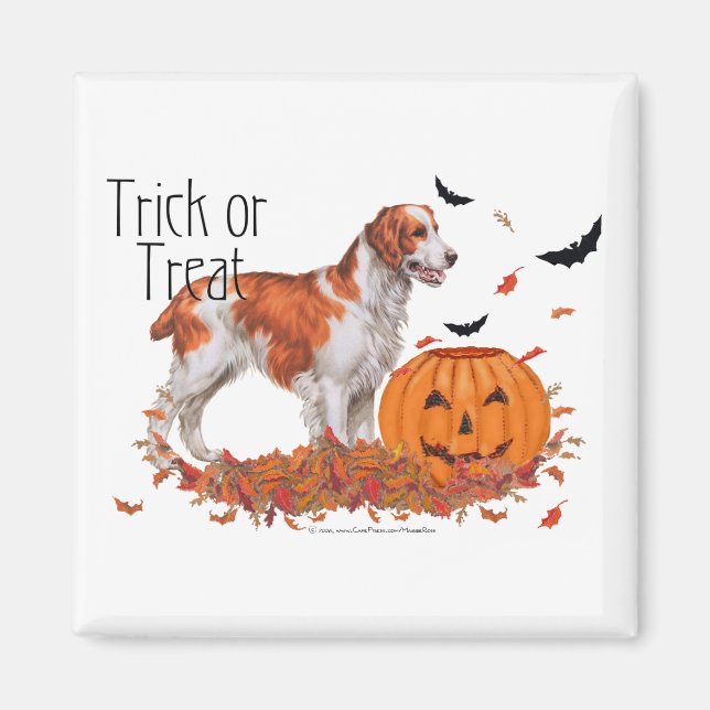 Brittany Halloween Magnet (Front)