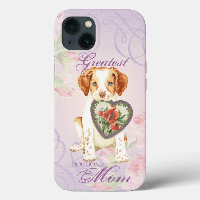 Brittany Heart Mum Case-Mate iPhone Case (Back)