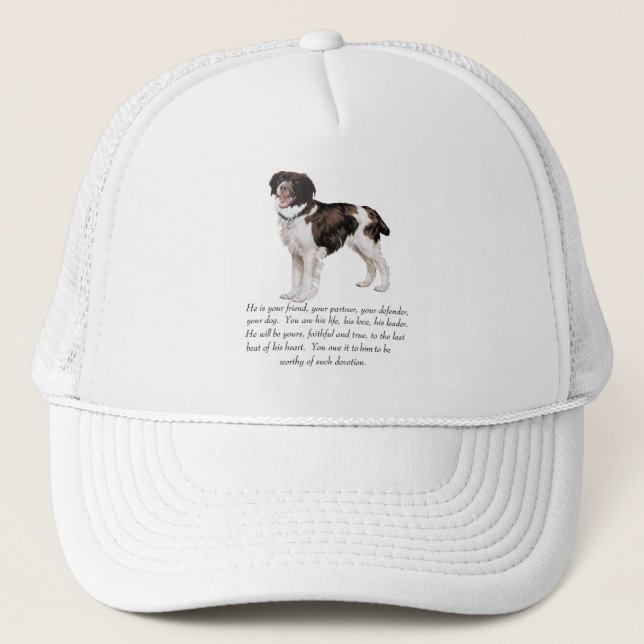 Brittany Keepsake - Male Dog Trucker Hat (Front)