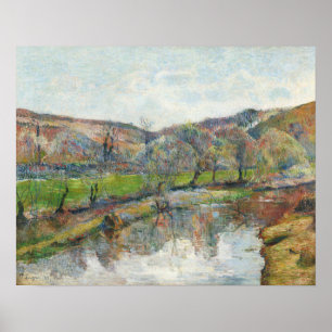Brittany Landscape by Paul Gauguin Poster