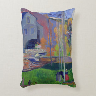 Brittany Landscape: the David Mill, 1894 Decorative Cushion