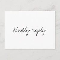 Brittany Modern Simple Meal Choice RSVP