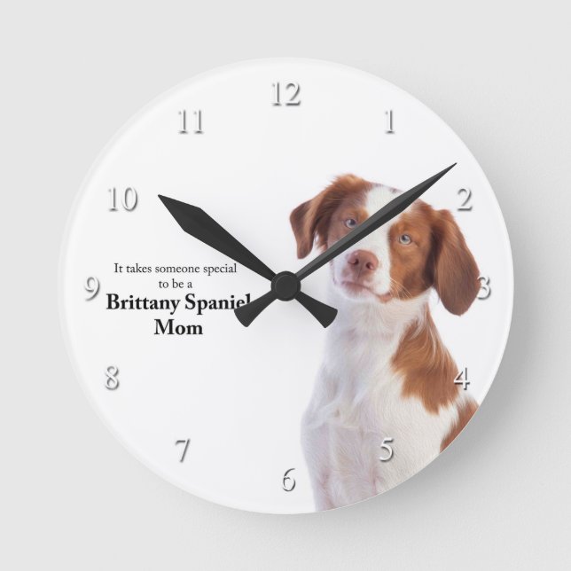 Brittany Mum Acrylic Wall Clock (Front)