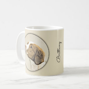 Brittany Painting - Cute Original Dog Art Coffee Mug