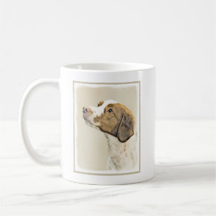 Brittany Painting - Cute Original Dog Art Coffee Mug