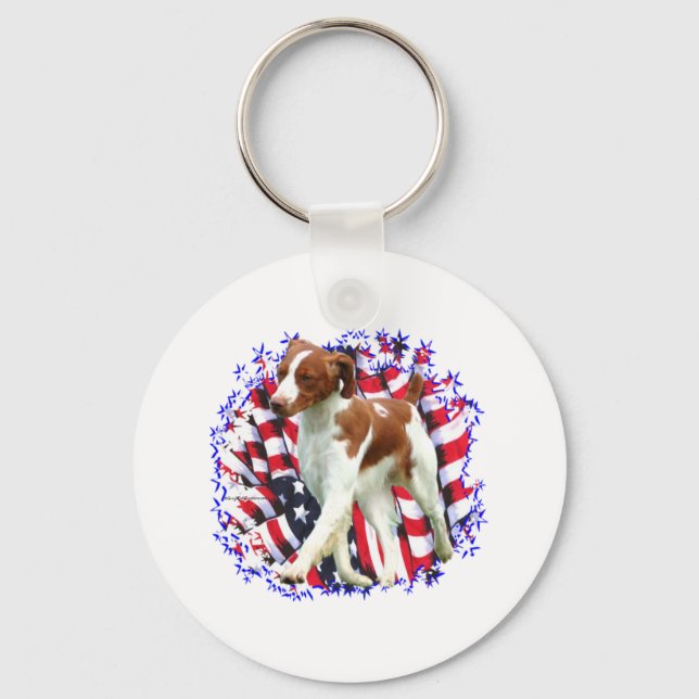 Brittany Patriot Key Ring (Front)