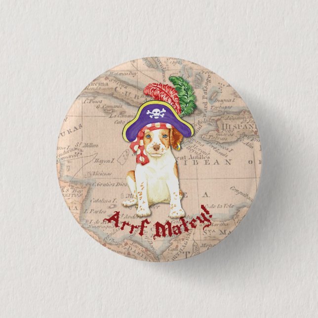 Brittany Pirate 3 Cm Round Badge (Front)