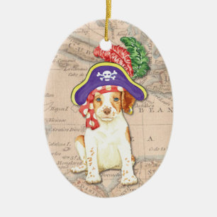 Brittany Pirate Ceramic Ornament