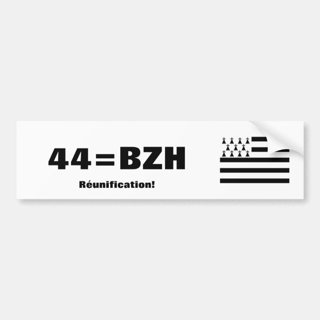 Brittany Reunification bumper sticker (Front)