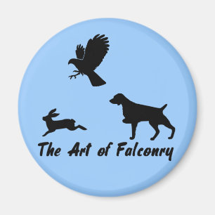 Brittany Spaniel and Falconry Magnet