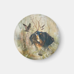 Brittany Spaniel and woodcock Magnet