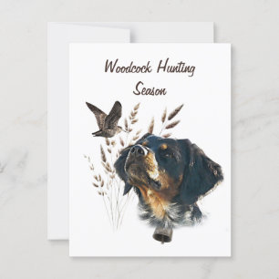 Brittany Spaniel and woodcock Postcard