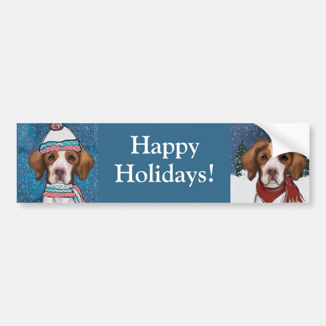 Brittany Spaniel               Bumper Sticker (Front)