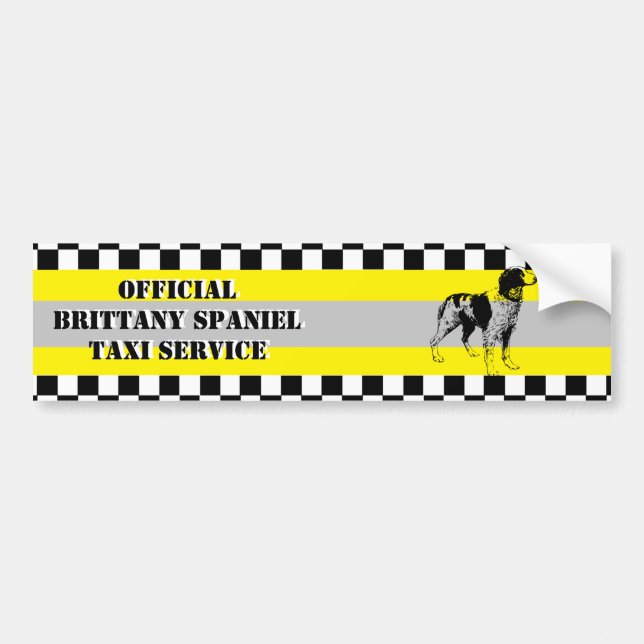 Brittany Spaniel Bumper Sticker (Front)