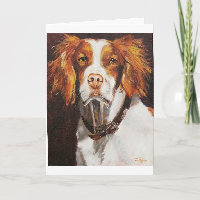Brittany Spaniel Card (Front)