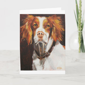 Brittany Spaniel Card
