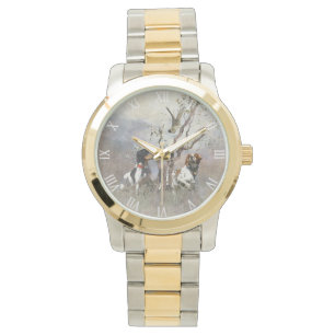 Brittany Spaniel Clock Watch