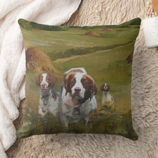 Brittany Spaniel  Cushion (Blanket)
