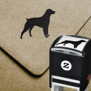 Brittany Spaniel Dog Breed Silhouette Self-inking Stamp