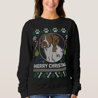 Brittany Spaniel Dog Breed Ugly Christmas Sweater