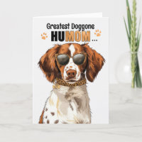Brittany Spaniel Dog Greatest HuMOM Mother's Day