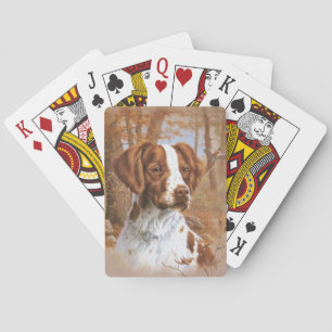 Brittany Spaniel Dog Playing Cards