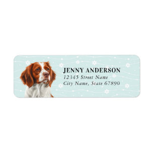 Brittany Spaniel Dog Return Address Labels