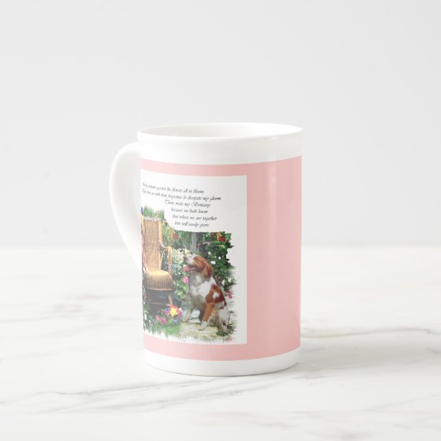 Brittany Spaniel Gifts Bone China Mug (Front Left)