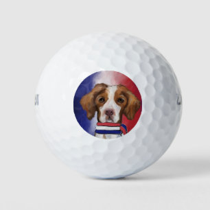 Brittany Spaniel Golf Balls