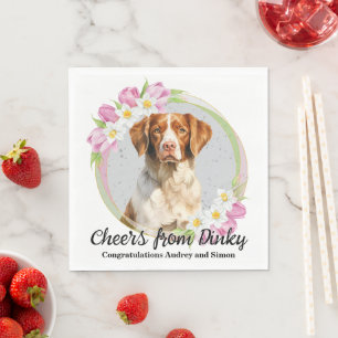 Brittany Spaniel I Do Too Napkins with Dogs Photo