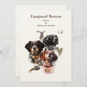 Brittany Spaniel Invitation