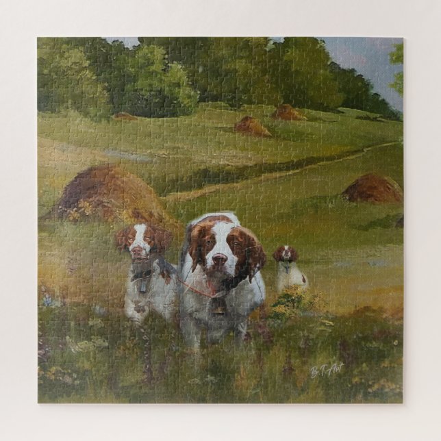 Brittany Spaniel  Jigsaw Puzzle (Vertical)
