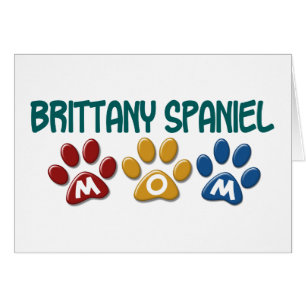 BRITTANY SPANIEL MOM Paw Print 1