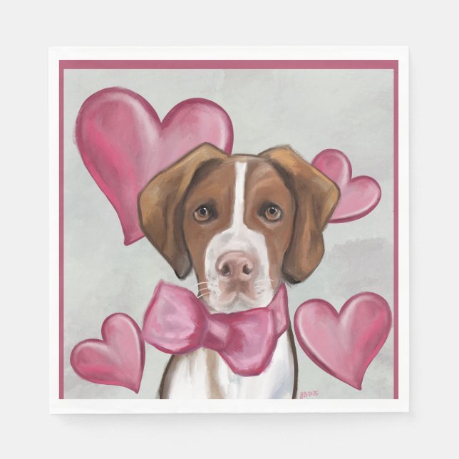 Brittany Spaniel         Napkin (Front)