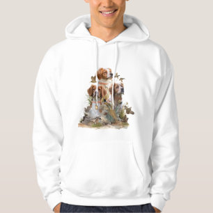 Brittany Spaniel , Passion for Birds Hoodie