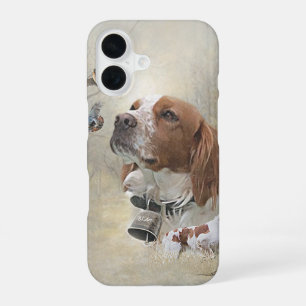 Brittany Spaniel , Passion for Birds iPhone 16 Case