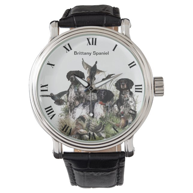 Brittany Spaniel , Passion for Birds Watch (Front)